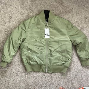 NEW- Zara men’s bomber jacket
